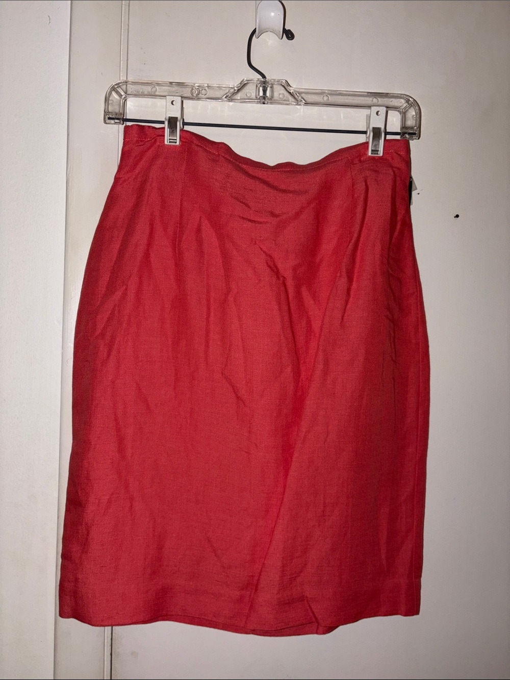 Vintage The Limited Coral Salmon Pencil Skirt Size 8 Style 2597 Y2K 90s